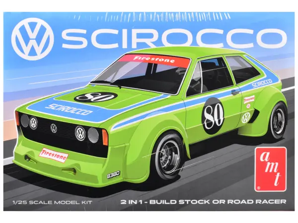 Skill 2 Model Kit Volkswagen Scirocco "T/A Champ" 1/25 Scale Model by AMT #1