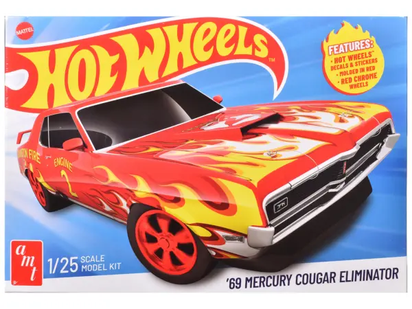 Skill 2 Model Kit 1969 Mercury Cougar Eliminator "Hot Wheels" 1/25 Scale Model by AMT #1
