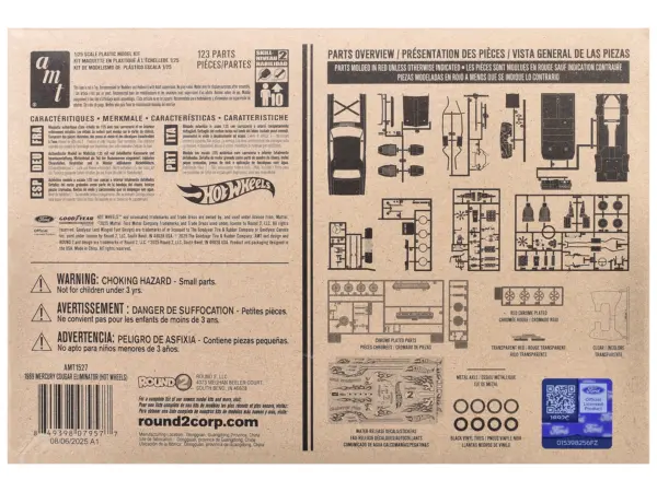 Skill 2 Model Kit 1969 Mercury Cougar Eliminator "Hot Wheels" 1/25 Scale Model by AMT #4