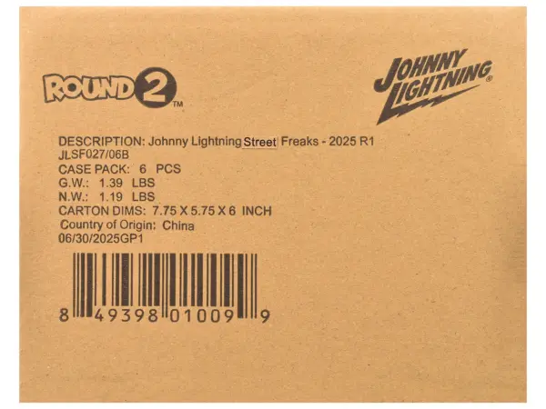 "Street Freaks" 2025 Release 1 Set B of 6 Cars 1/64 Diecast Model Cars by Johnny Lightning #2