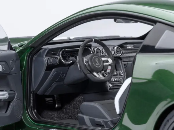 Ford Mustang Shelby GT500 Eruption Green Metallic with White Stripes 1/18 Model Car by Autoart #3