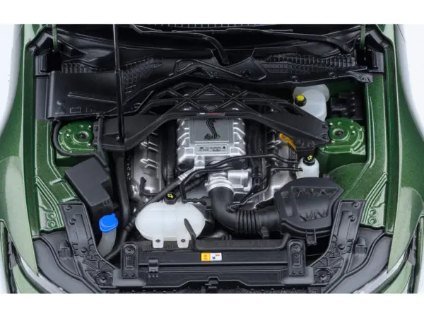 Ford Mustang Shelby GT500 Eruption Green Metallic with White Stripes 1/18 Model Car by Autoart #5