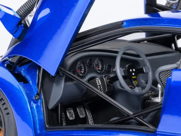 Lamborghini Diablo GTR Monterey Blue Metallic 1/18 Model Car by Autoart #4