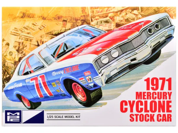 Skill 2 Model Kit 1971 Mercury Cyclone Stock Car 1/25 Scale Model by MPC #1