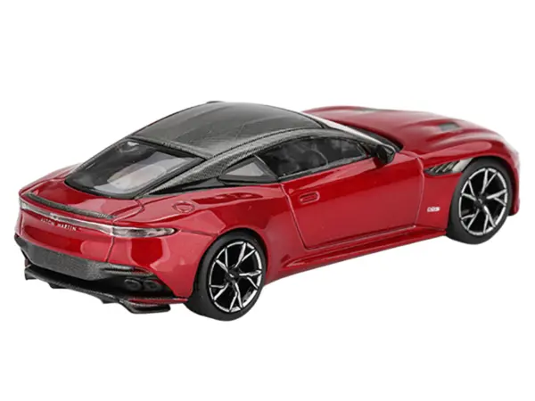 Aston Martin DBS RHD (Right Hand Drive) Hyper Red Metallic with Carbon Top Limited Edition 1/64 Diecast Model Car by Mini GT #3