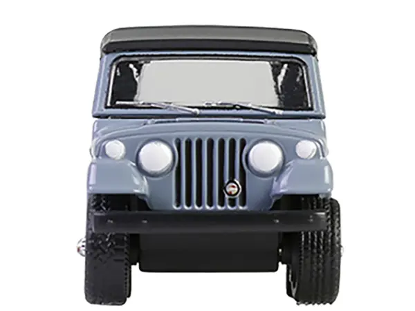 1968 Jeep Jeepster Commando SC-1 Gray with Black Stripes and Top with Canoe Trailer Canoe Rack Canoe and Kayak "Hitch & Tow" Series 32 1/64 Diecast Model Cars by Greenlight #5