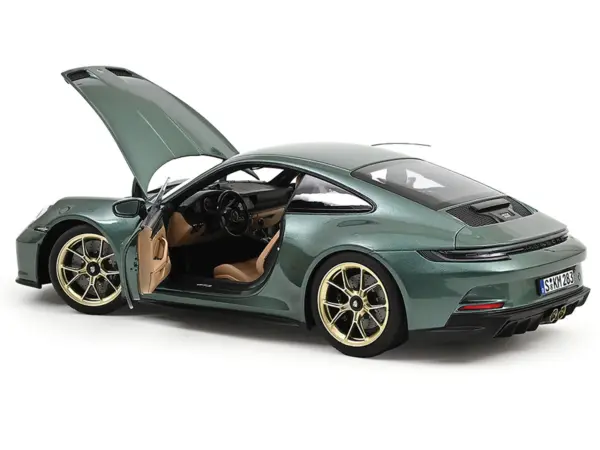 2021 Porsche 911 GT3 Malachite Green Metallic 1/18 Diecast Model Car by Norev #2