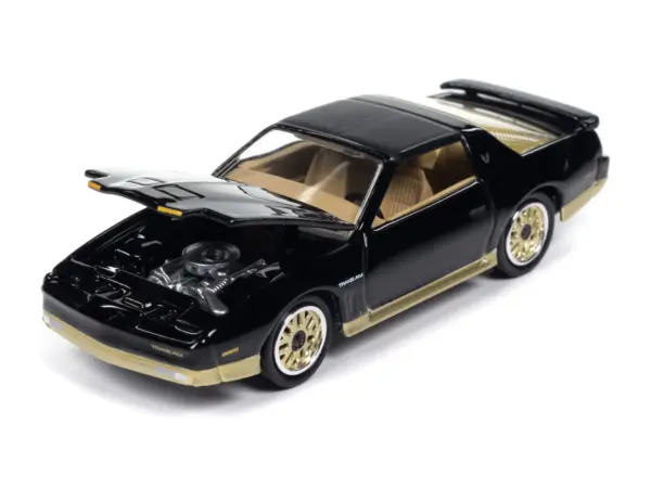 1986 Pontiac Firebird T/A Black with Champagne Gold Accents "Muscle Cars USA" Series 1/64 Diecast Model Car by Johnny Lightning #3