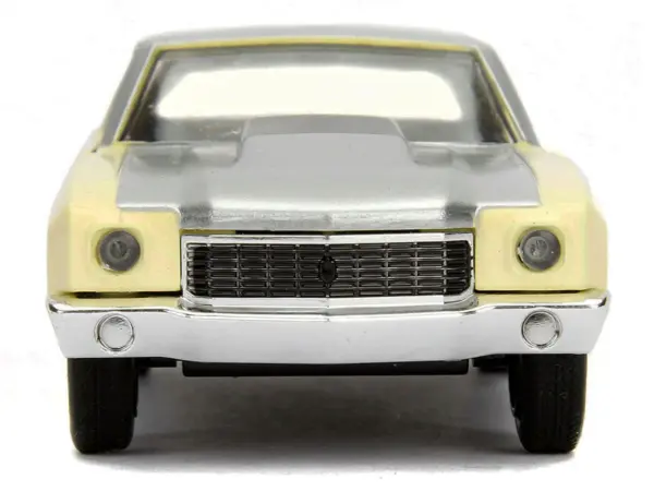 Chevrolet Monte Carlo Cream with Silver Hood and Top "The Fast and the Furious: Tokyo Drift" (2006) Movie "Fast & Furious" Series 1/32 Diecast Model Car by Jada #4