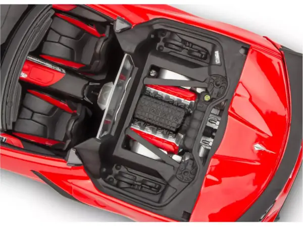 Level 4 Model Kit 2022 Chevrolet Corvette C8 Hardtop Convertible 1/25 Scale Model by Revell #4