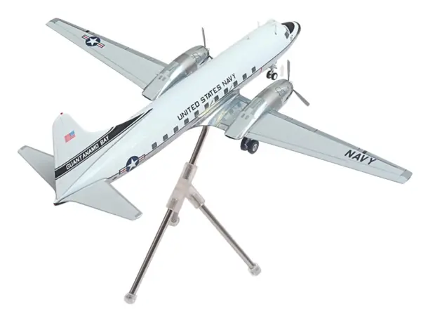 Convair C-131 Samaritan Transport Aircraft "United States Navy - NAS Guantanamo Bay" (141017) White and Gray "Gemini 200" Series 1/200 Diecast Model Airplane by GeminiJets #4