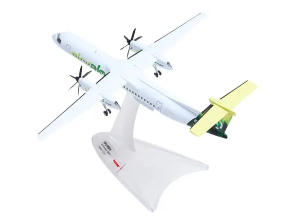 Bombardier Q400 Commercial Aircraft "Sky Alps" (9H-PAUL) White with Green Tail Graphics 1/200 Diecast Model by Herpa #3