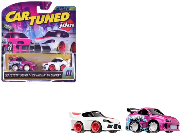 "Sick Supras" Series 6 Toyota Double Pack Set of 2 Cars Diecast Model Cars by CarTuned #1