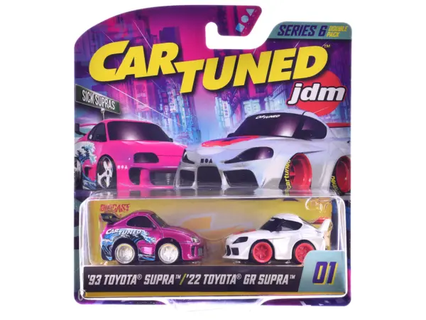 "Sick Supras" Series 6 Toyota Double Pack Set of 2 Cars Diecast Model Cars by CarTuned #3