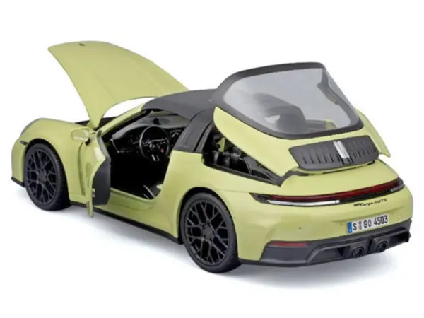 Porsche 911 Targa 4 GTS (992.2) Yellow with Black Top "Special Edition" Series 1/18 Diecast Model Car by Maisto #2