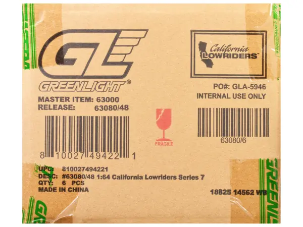 "California Lowriders" Series 7 Set of 6 pieces 1/64 Diecast Model Cars by Greenlight #3