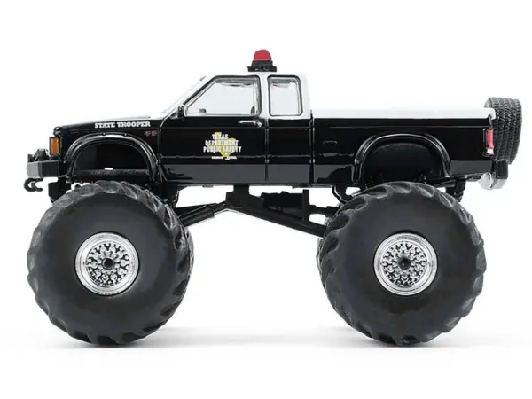 1990 GMC S-15 Monster Truck "Texas Department of Public Safety" Black and White "Kings of Crunch - Hot Pursuit" Special Edition 1/64 Diecast Model Car by Greenlight #2
