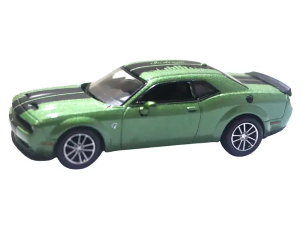 2020 Dodge Challenger SRT Hellcat Widebody F8 Green Metallic with Black Indiana Stripes "2025 Greenlight Waltersons Collector's Expo Exclusive" 1/64 Diecast Model Car by Greenlight #2