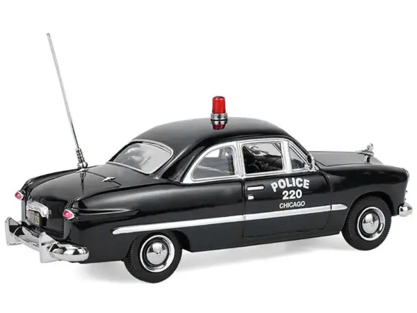 1949 Ford Custom Police Car "Chicago Police Department" Black 1/64 Diecast Model Car by Greenlight #3