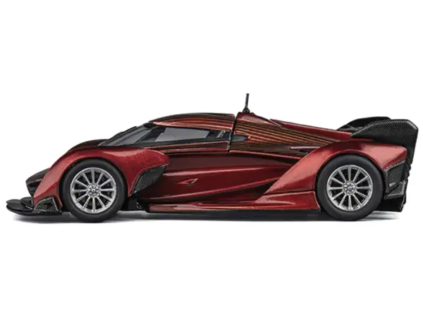 McLaren Solus GT Wine Red Metallic with Gold Stripes 1/64 Diecast Model Car by CM Model #3