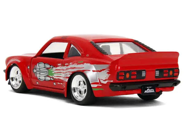 1974 Mazda RX-3 Red with Graphics "Fast & Furious" Series 1/32 Diecast Model Car by Jada #5
