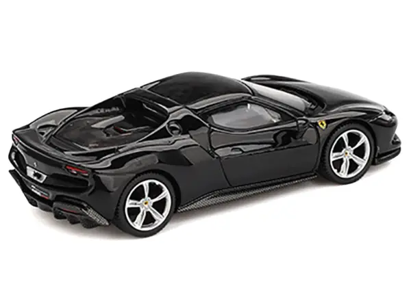 Ferrari 296 GTB Nero Daytona Black 1/64 Diecast Model Car by BBR #2