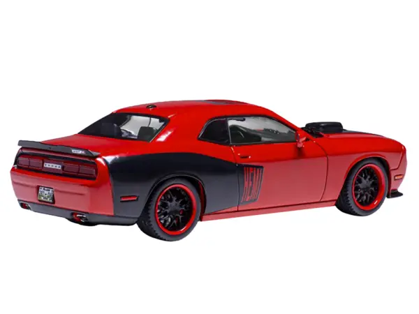 2009 Dodge Challenger SRT8 Red with Black Accents 1/43 Diecast Model by IXO Models #2