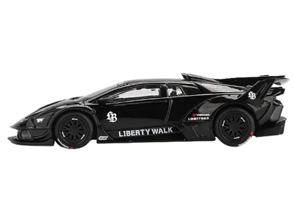 Lamborghini Murcielago GT EVO LB-Silhouette Works Black Limited Edition 1/64 Diecast Model Car by Mini GT #2