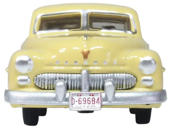 1949 Mercury 8 Coupe Calabash Yellow 1/87 (HO) Scale Diecast Model Car by Oxford Diecast #3