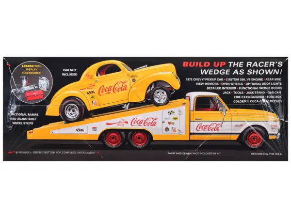 Skill 2 Model Kit 1972 Chevrolet Pickup Truck "Racer's Wedge" 2-in-1 Kit "Coca-Cola" 1/25 Scale Model by AMT #2