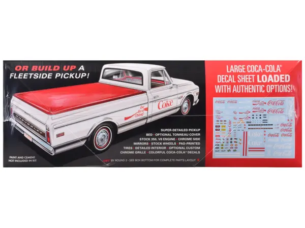 Skill 2 Model Kit 1972 Chevrolet Pickup Truck "Racer's Wedge" 2-in-1 Kit "Coca-Cola" 1/25 Scale Model by AMT #3