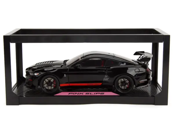 Shelby GT500 "Code Red" Black with Red Stripes "Pink Slips" Series 1/18 Diecast Model Car by Jada #5