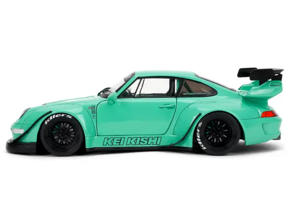 RWB Body Kit "Kei Kishi" Light Blue "Pink Slips" Series 1/18 Diecast Model Car by Jada #3