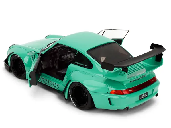 RWB Body Kit "Kei Kishi" Light Blue "Pink Slips" Series 1/18 Diecast Model Car by Jada #5
