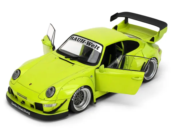 RWB Body Kit "Genki" Lime Green "Pink Slips" Series 1/18 Diecast Model Car by Jada #2