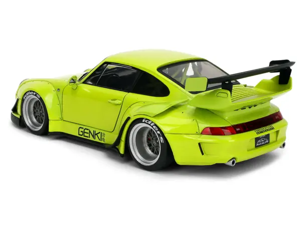RWB Body Kit "Genki" Lime Green "Pink Slips" Series 1/18 Diecast Model Car by Jada #5