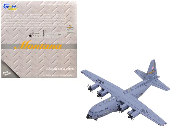 Lockheed C-130H3 Hercules Transport Aircraft "96-7325 120th Airlift Wing Montana Air National Guard" United States Air Force "Gemini Macs" Series 1/400 Diecast Model Airplane by GeminiJets #1