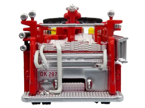 1974 Ward LaFrance Fire Engine "Chicago Fire Department - Engine 49" Red with Black Top "5 Alarm" Series Limited Edition 1/87 (HO) Diecast Model by Iconic Replicas #5