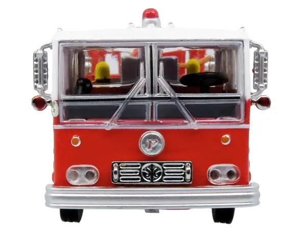 1974 Ward LaFrance Fire Engine "San Francisco Fire Department – Engine 31" Red with White Top "5 Alarm" Series Limited Edition 1/87 (HO) Diecast Model by Iconic Replicas #4