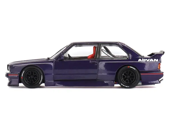 BMW M3 "Kaido GT V2" Purple Metallic (Designed by Jun Imai) "Kaido House" Special 1/64 Diecast Model Car by Mini GT #3
