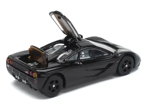McLaren F1 Jet Black 1/64 Diecast Model Car by Pop Race #4