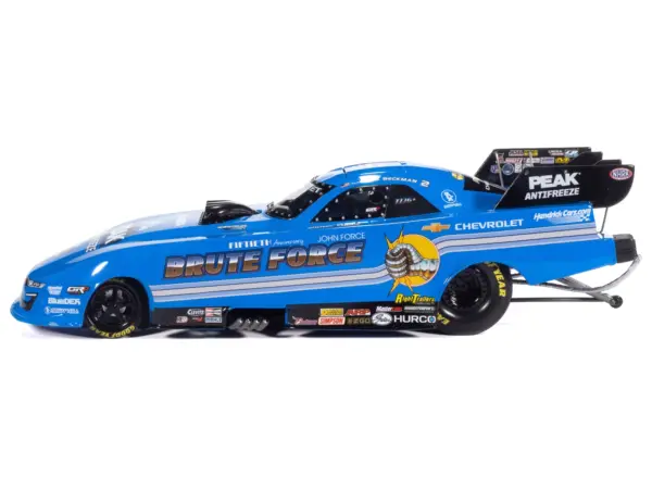 Chevrolet Camaro SS NHRA Funny Car Jack Beckman "Brute Force Tribute" (2025) "John Force Racing" Limited Edition 1/24 Diecast Model by Auto World #3