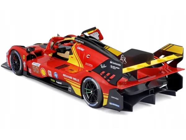 Ferrari 499P #50 Antonio Fuoco - Miguel Molina - Nicklas Nielsen "Ferrari AF Corse" Winner "24 Hours of Le Mans" (2024) "Racing" Series 1/18 Diecast Model Car by Bburago #3