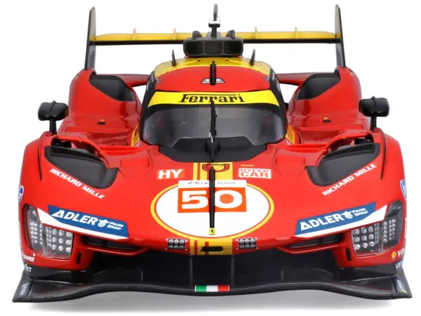 Ferrari 499P #50 Antonio Fuoco - Miguel Molina - Nicklas Nielsen "Ferrari AF Corse" Winner "24 Hours of Le Mans" (2024) "Racing" Series 1/18 Diecast Model Car by Bburago #4