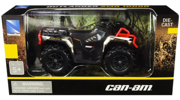 Can-Am Outlander XMR 1000R ATV Black and Gold Diecast Model by New Ray #3
