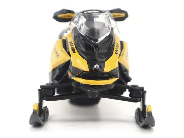 Ski-Doo MXZ Blizzard (Trail Segment) Neo Yellow and Ski-Doo MXZ 120cc (Kid's Model) Neo Yellow Set of 2 Snowmobiles 1/32 Diecast Models by BRP Models #2