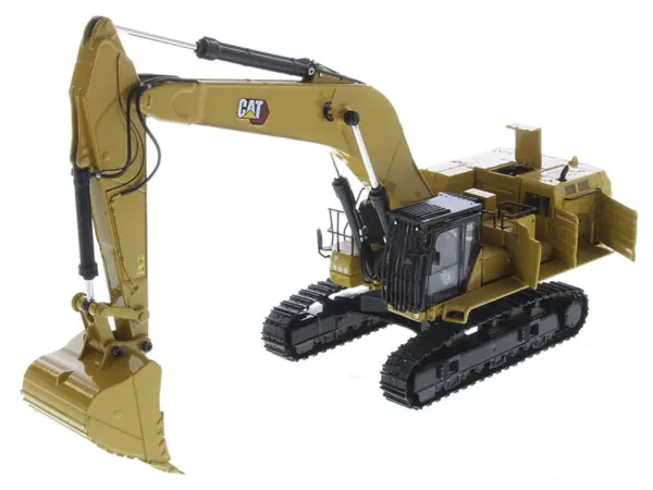 CAT Caterpillar 395 Next Generation Hydraulic Excavator (General Purpose Version) Yellow with Operator and Additional Tools "High Line" Series 1/50 Diecast Model by Diecast Masters #4