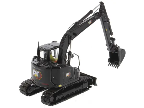 CAT Caterpillar 315 Track Type Hydraulic Excavator Special Black Finish with Operator "High Line" Series 1/50 Diecast Model by Diecast Masters #3