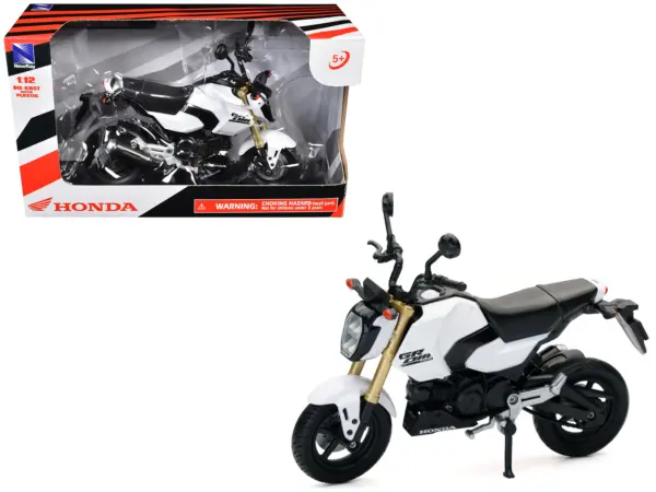 Honda GROM Motorcycle White 1/12 Diecast Model by New Ray #1