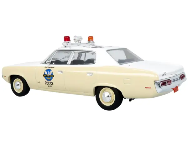 1972 AMC Matador Police Car "Phoenix Police Department" White and Beige 1/43 Diecast Model by Iconic Replicas #2